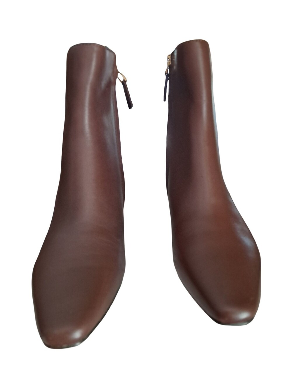 Lauren Ralph Lauren Willa Ankle Leather Boots Women's Size 9.5 Dark Mahogany - Picture 4 of 8